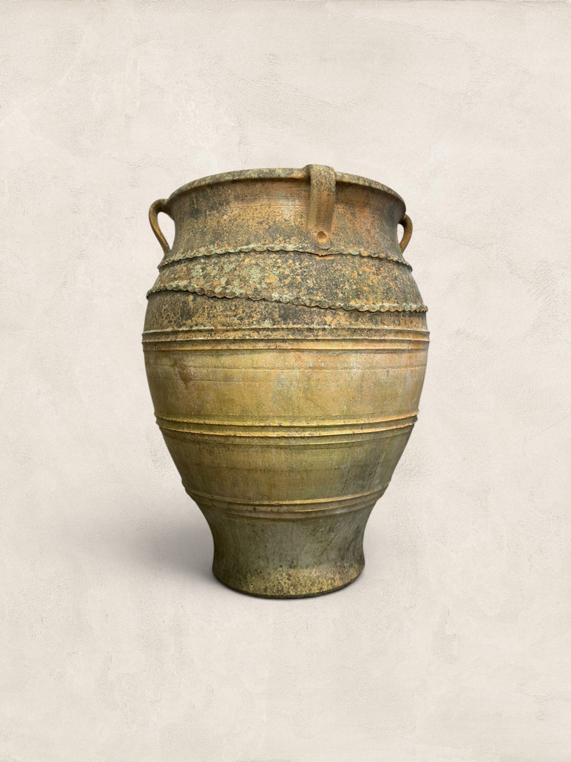 Large Mediterranean Terracotta Olive Jar