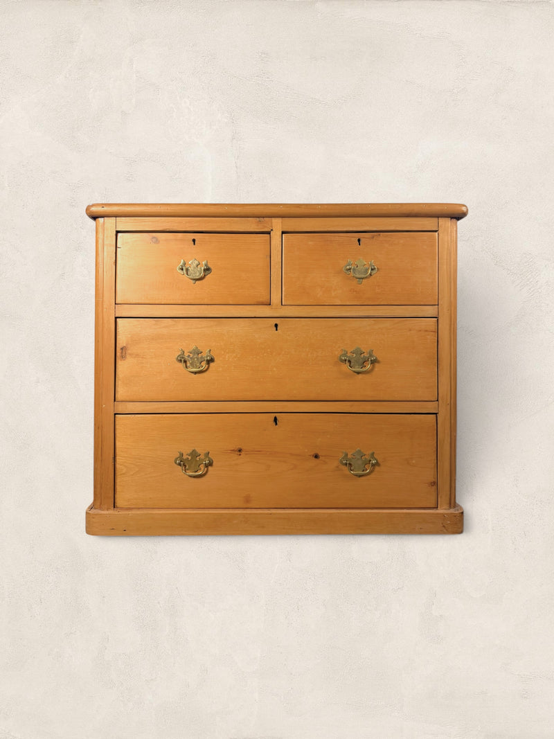 English Pine Chest of Drawers With Plinth Base