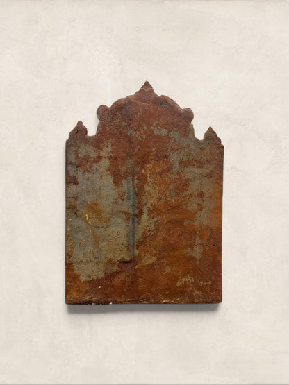 English Cast Iron Pax Fireback, Dated 1679