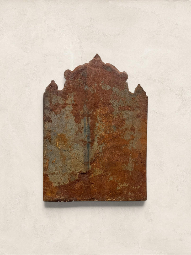 English Cast Iron Pax Fireback, Dated 1679
