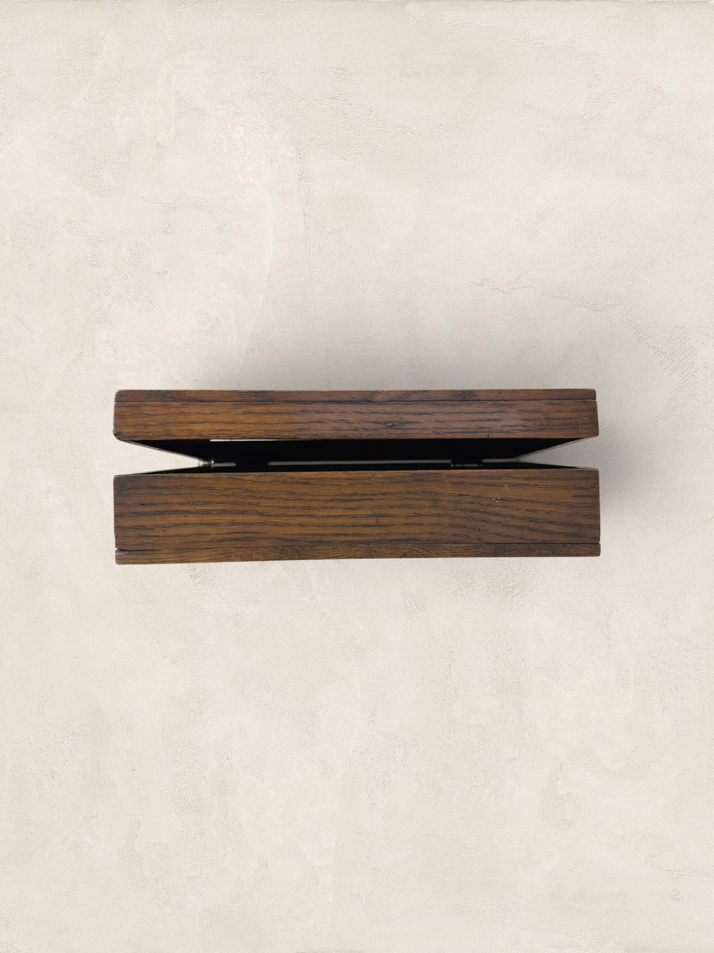 Victorian Hinged Oak Box