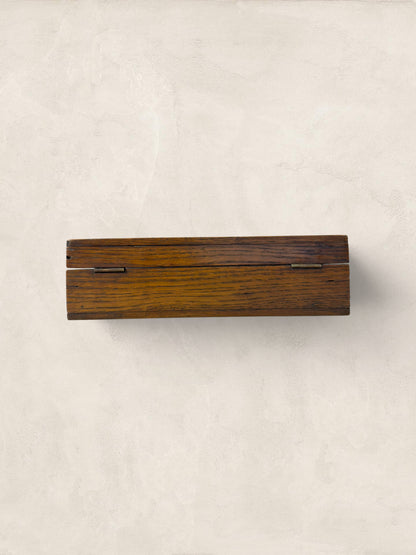 Victorian Hinged Oak Box
