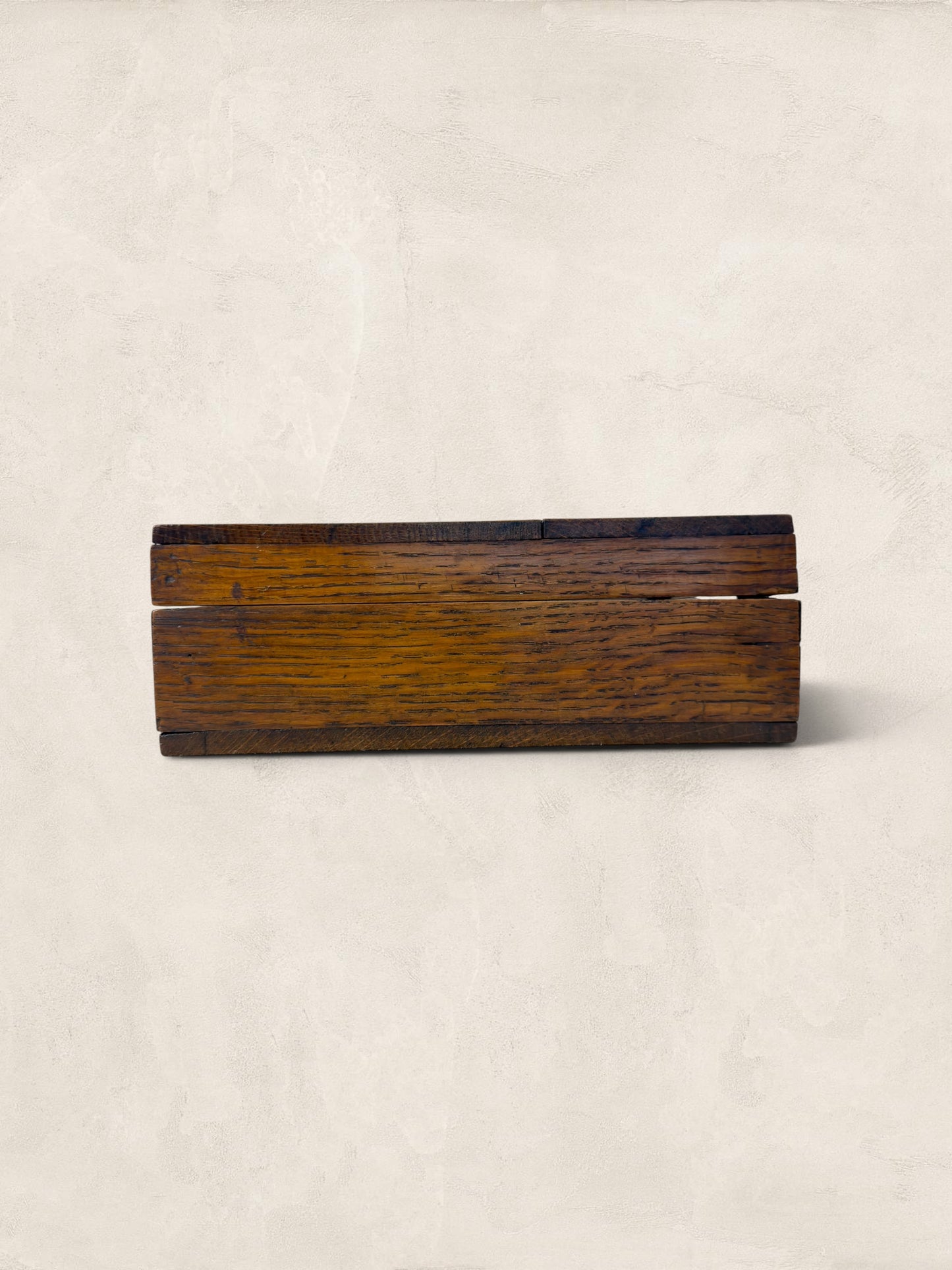 Victorian Hinged Oak Box