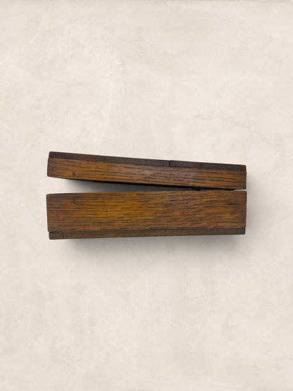 Victorian Hinged Oak Box