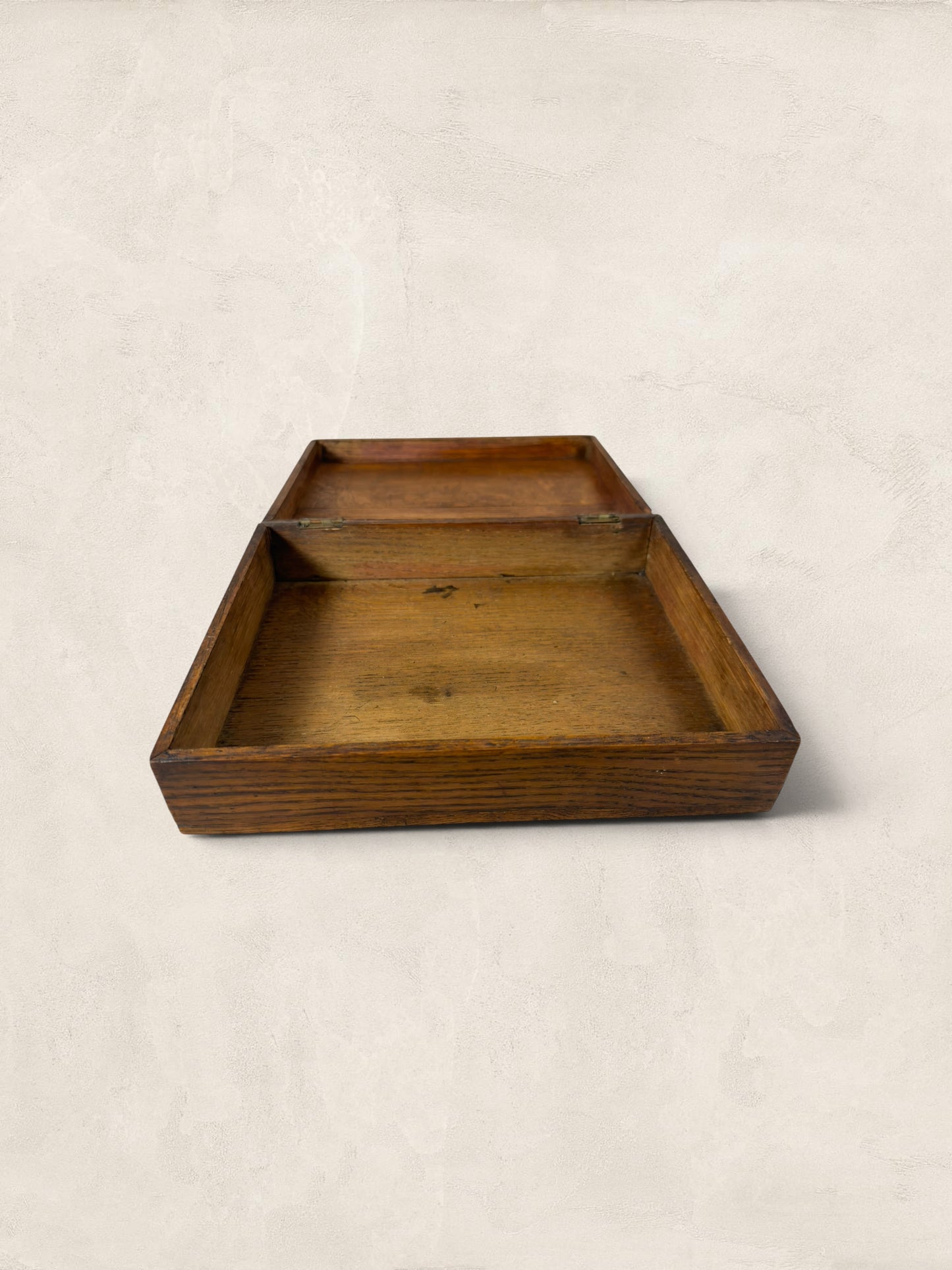 Victorian Hinged Oak Box