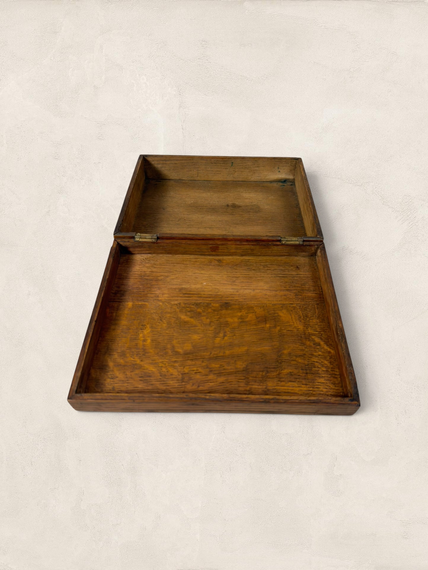 Victorian Hinged Oak Box