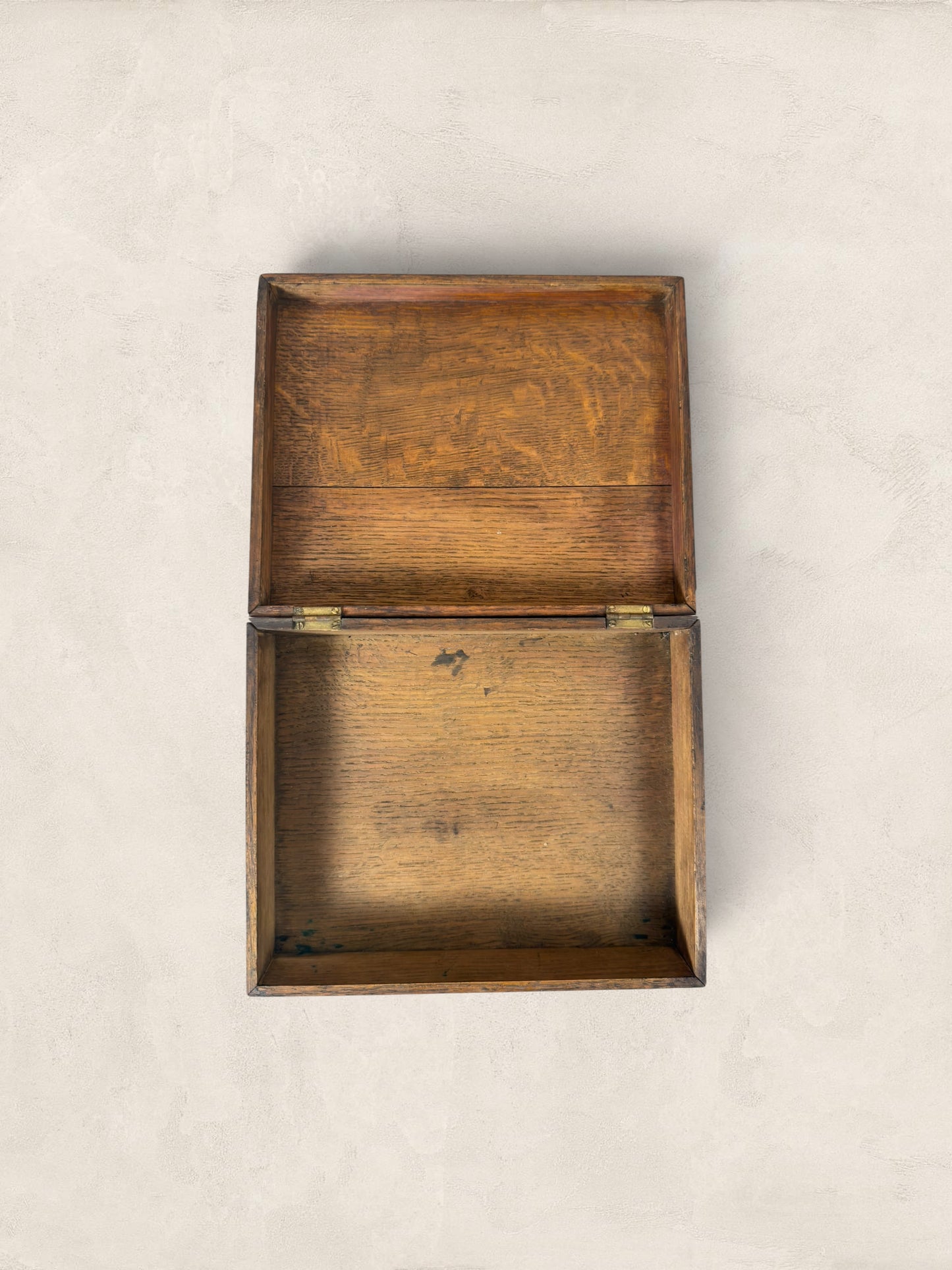 Victorian Hinged Oak Box