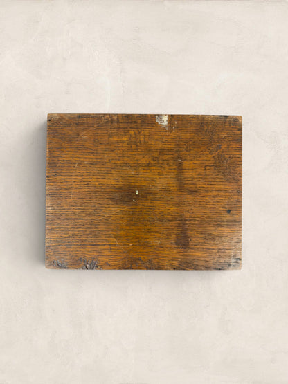 Victorian Hinged Oak Box