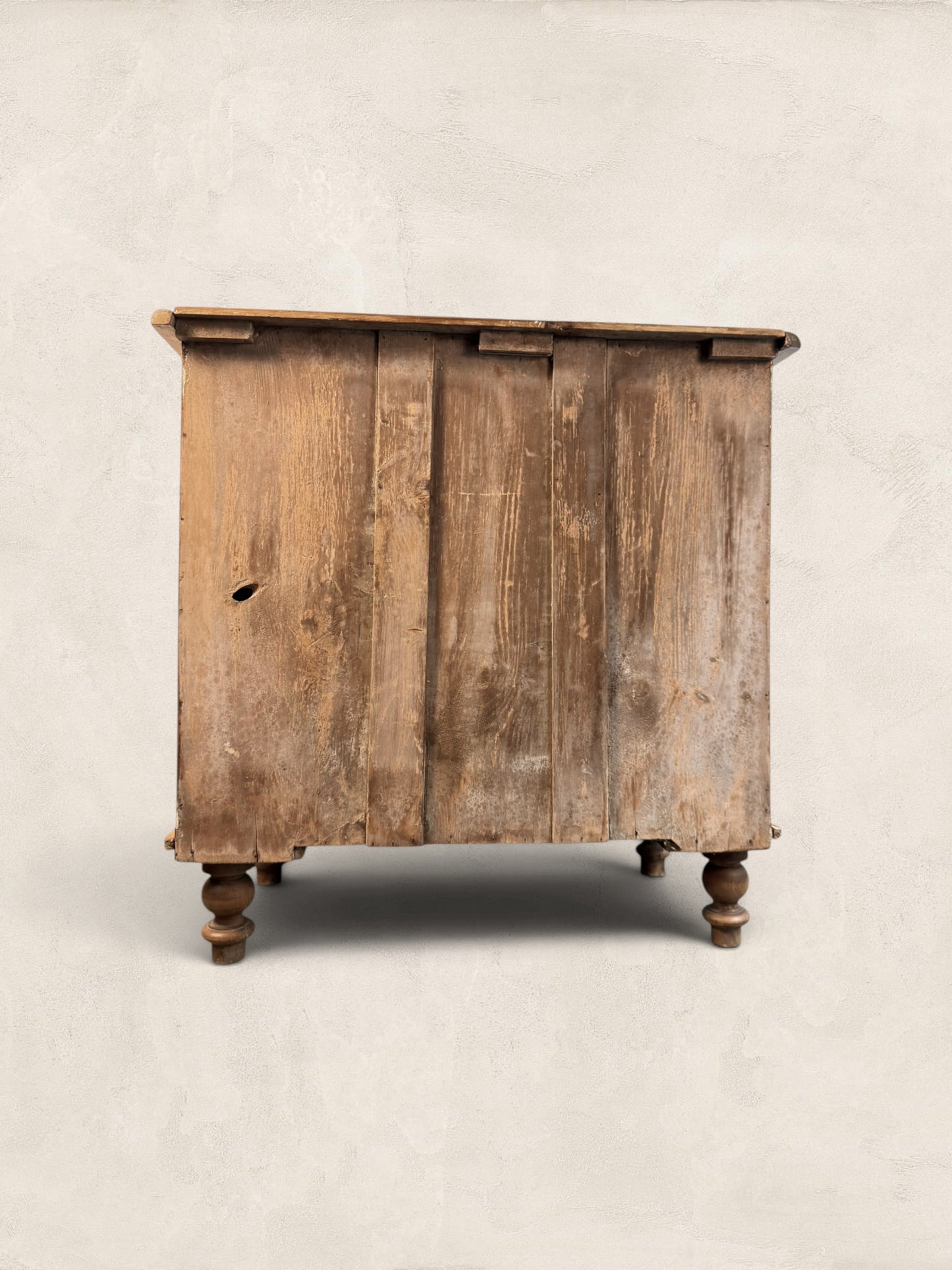 Victorian Pine Two Over Two Chest of Drawers-Turned Bun Feet