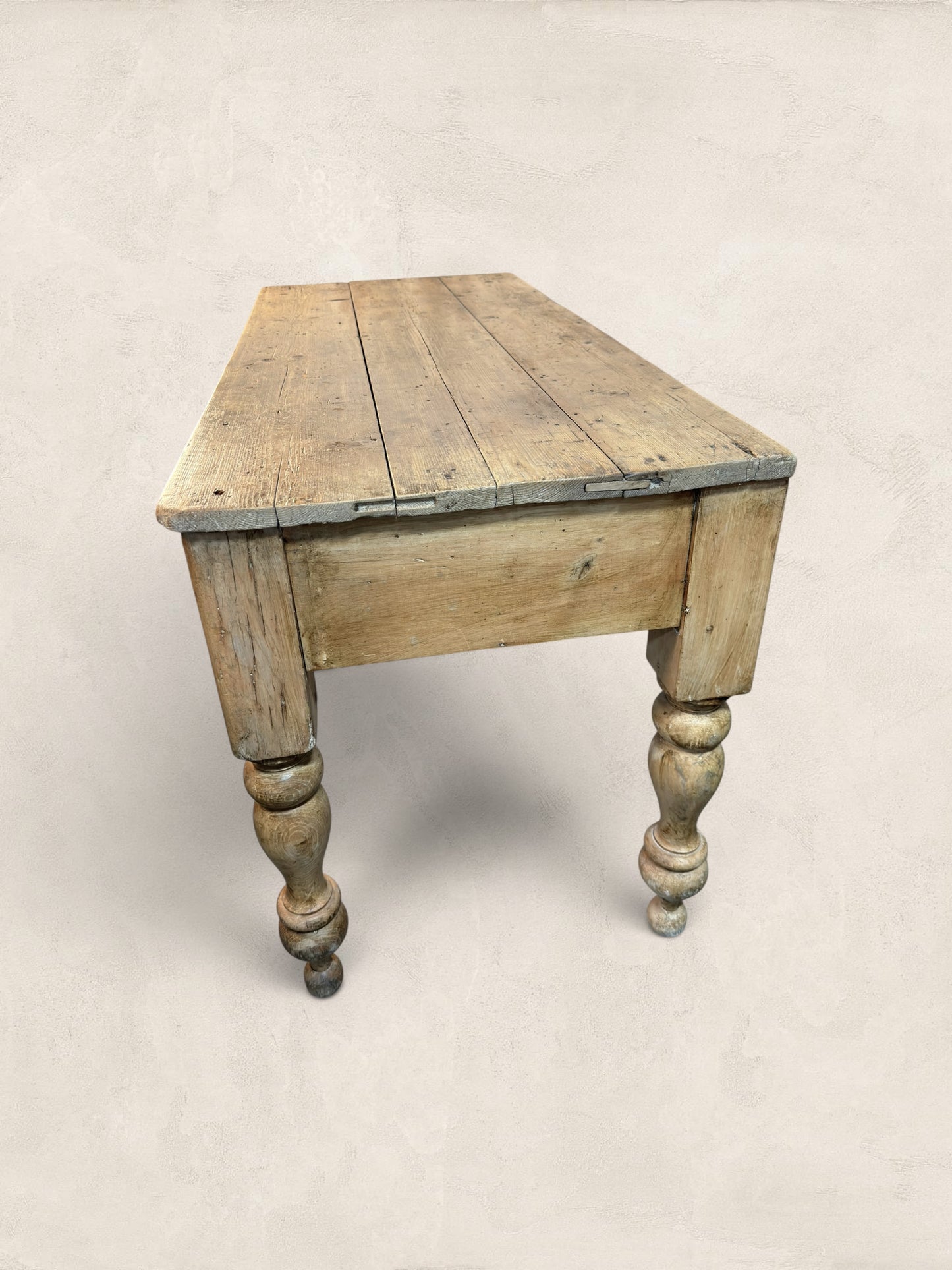 Three Drawer Pine Harvest Table