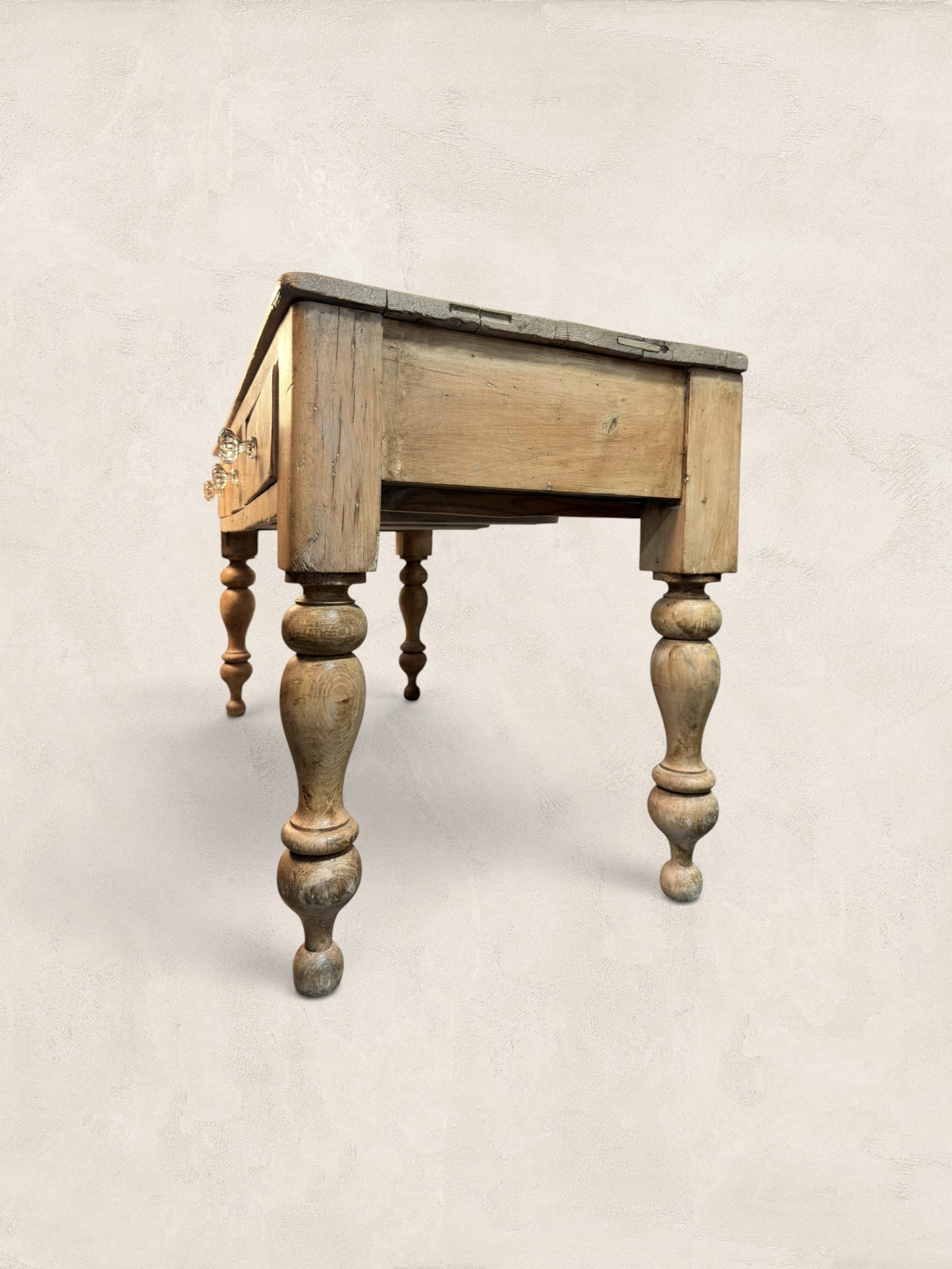 Three Drawer Pine Harvest Table