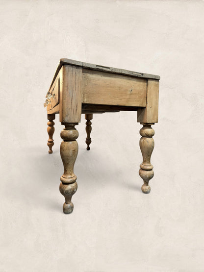Three Drawer Pine Harvest Table