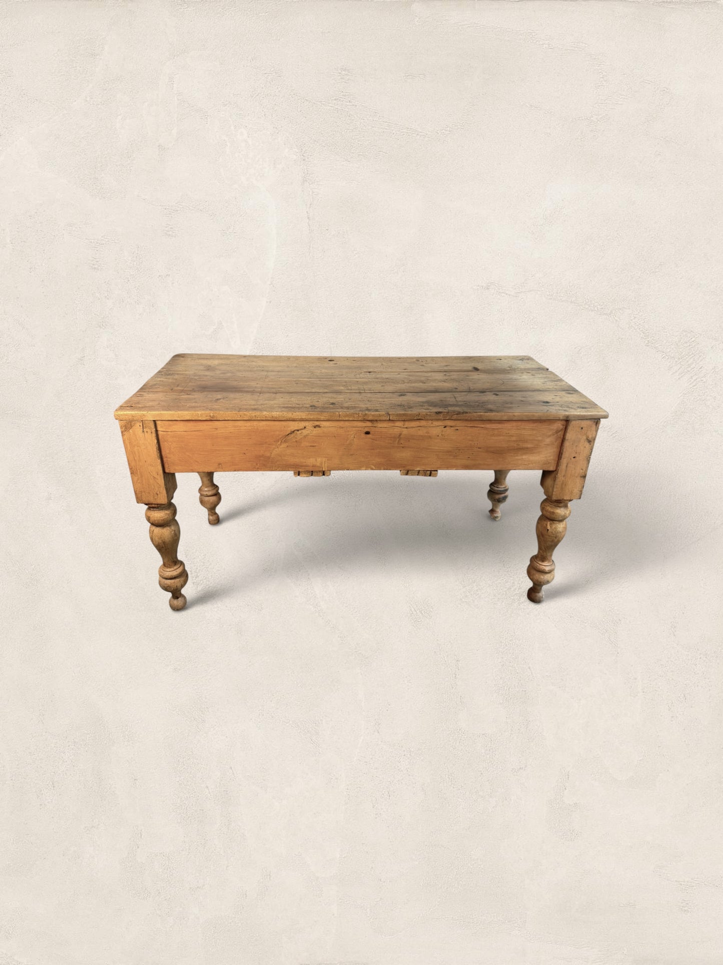 Three Drawer Pine Harvest Table