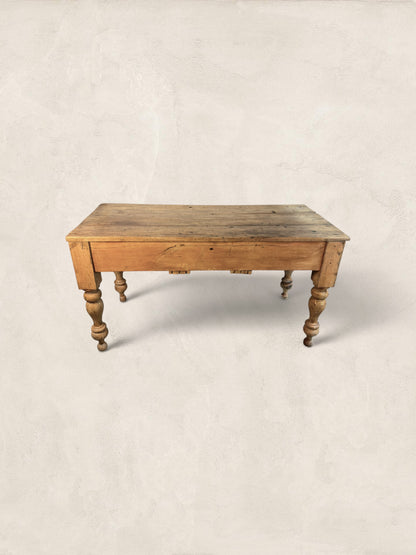 Three Drawer Pine Harvest Table
