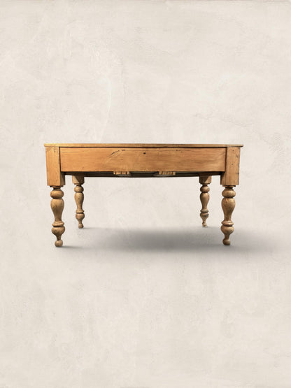Three Drawer Pine Harvest Table
