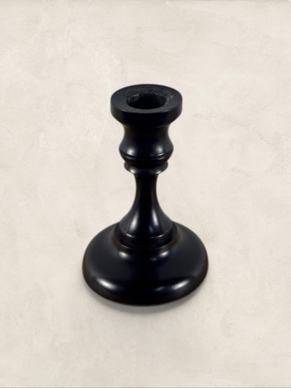 English Small Ebony Candlestick