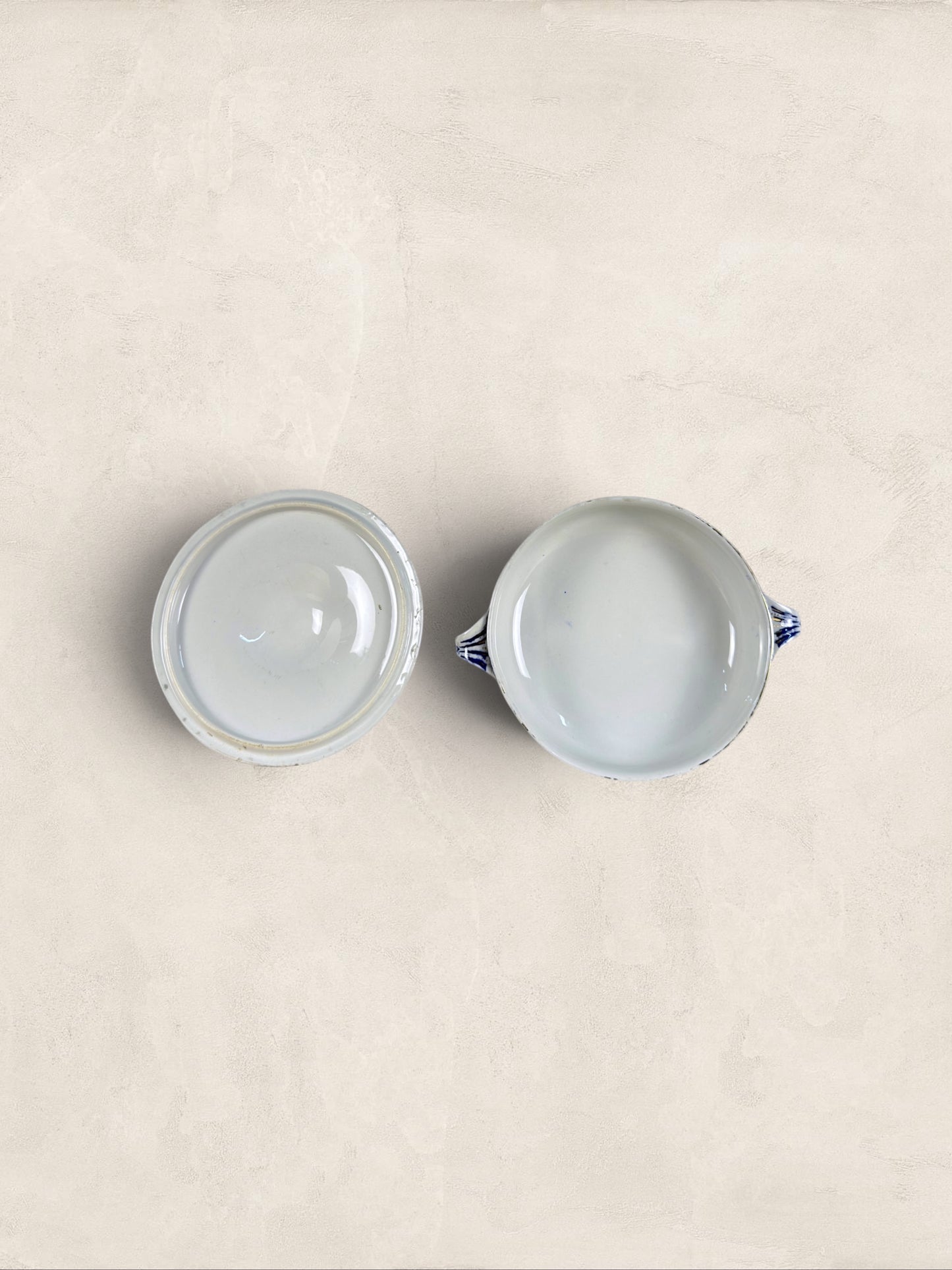 English Blue Transferware Tureen