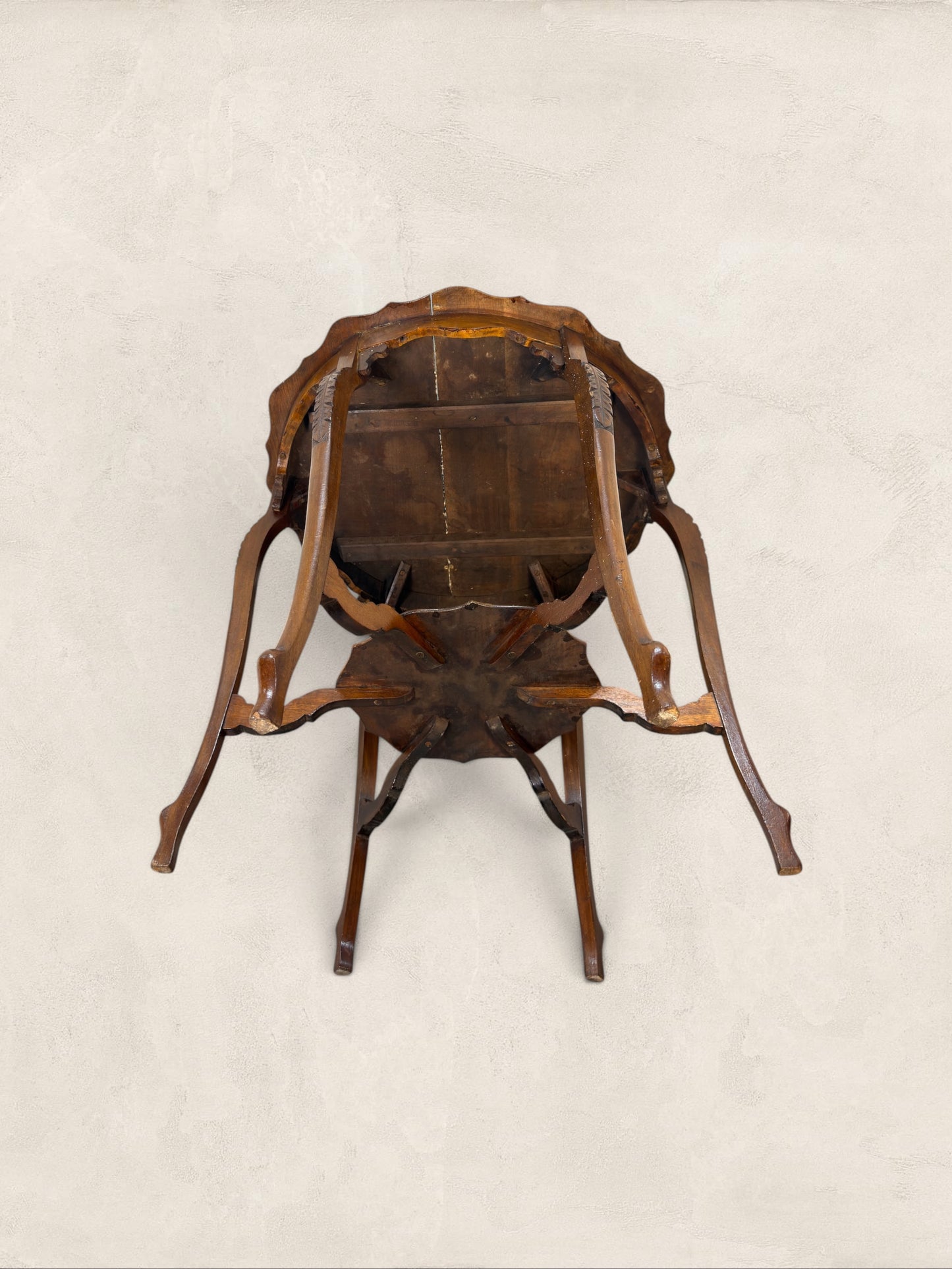 English Oak Pie Crust Occasional Table