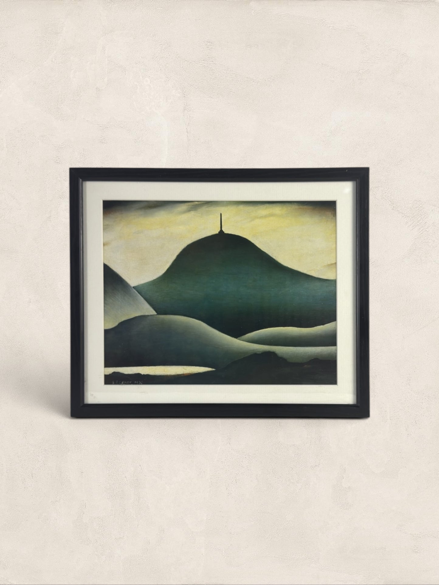 English L.S. Lowry Framed Print "A Landmark"