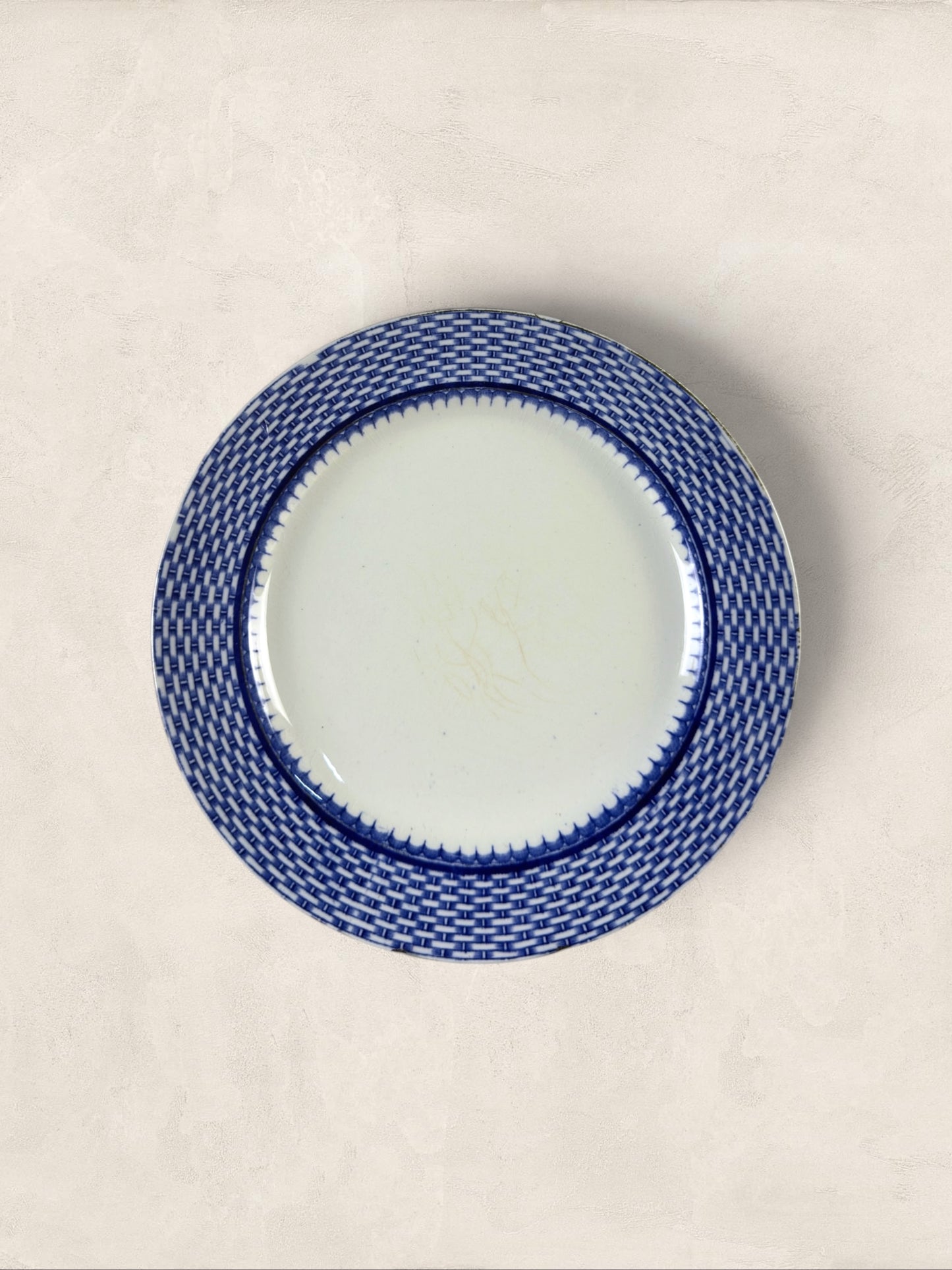 English Royal Croydon 'Cromer' Blue Transferware Side Plates