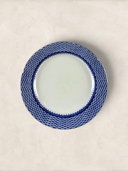 English Royal Croydon 'Cromer' Blue Transferware Side Plates