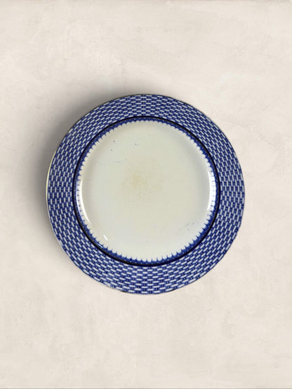 English Royal Croydon 'Cromer' Blue Transferware Side Plates