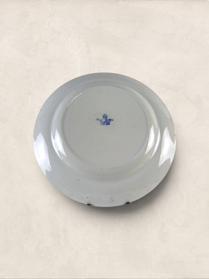 English Royal Croydon 'Cromer' Blue Transferware Side Plates