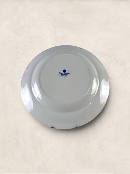 English Royal Croydon 'Cromer' Blue Transferware Side Plates