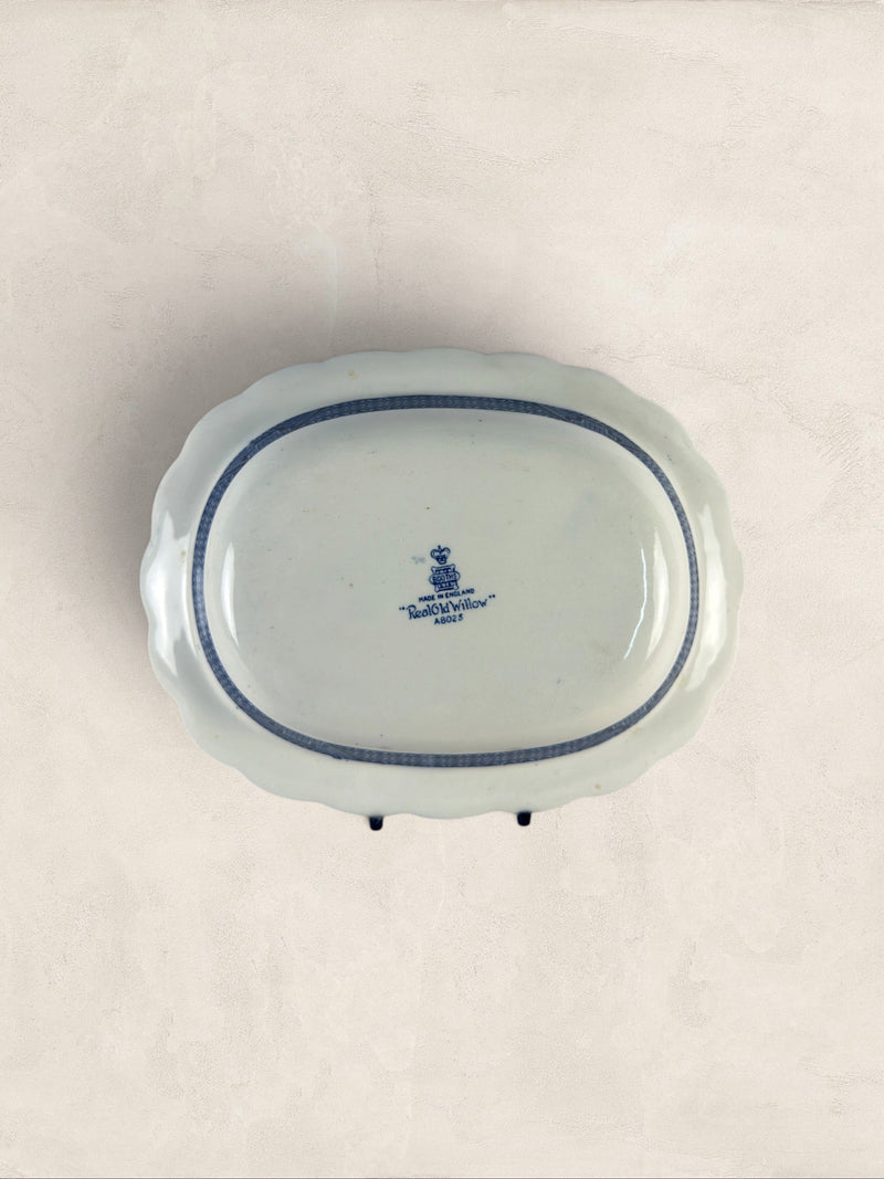 English Booths “Real Old Willow” Ironstone Serving Platter