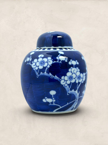 Blue & White Blossom Motif Ginger Jar
