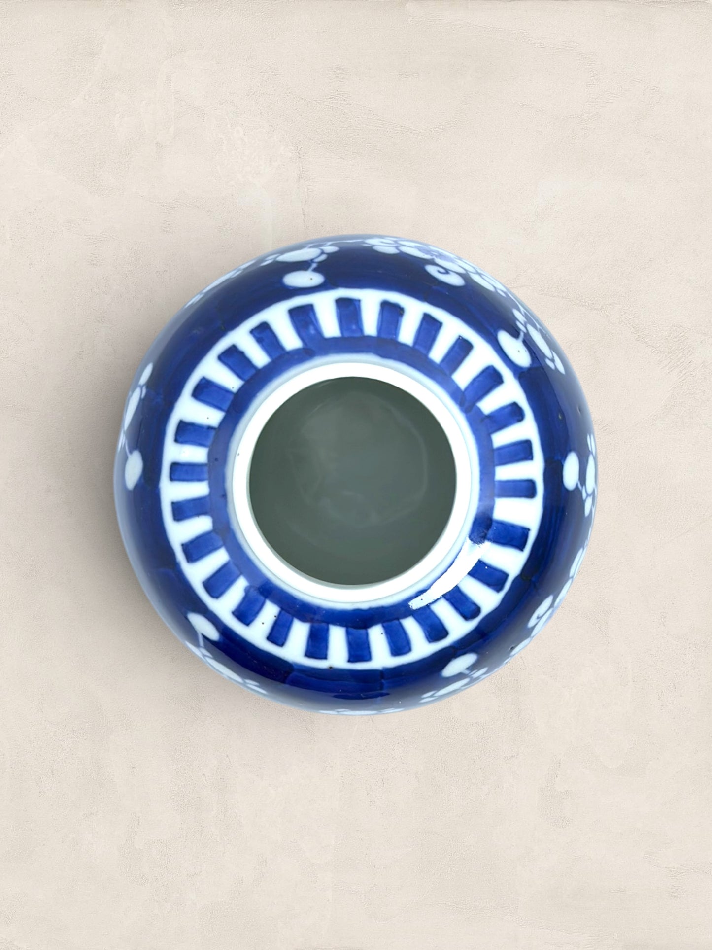 Blue & White Blossom Motif Ginger Jar