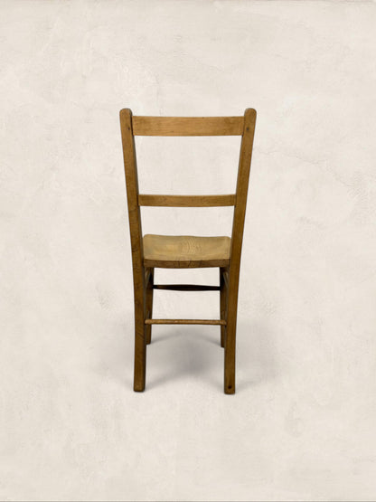 English Pine Ladder-Back Dining Childs Chair