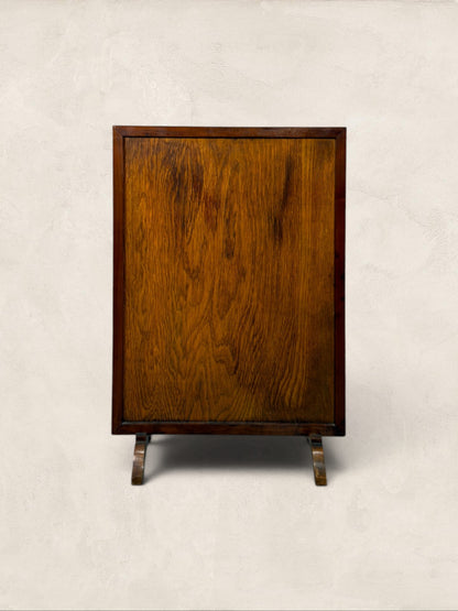 English Oak Carved Firescreen