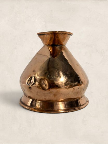 English Hand-hammered Copper Water Pitcher