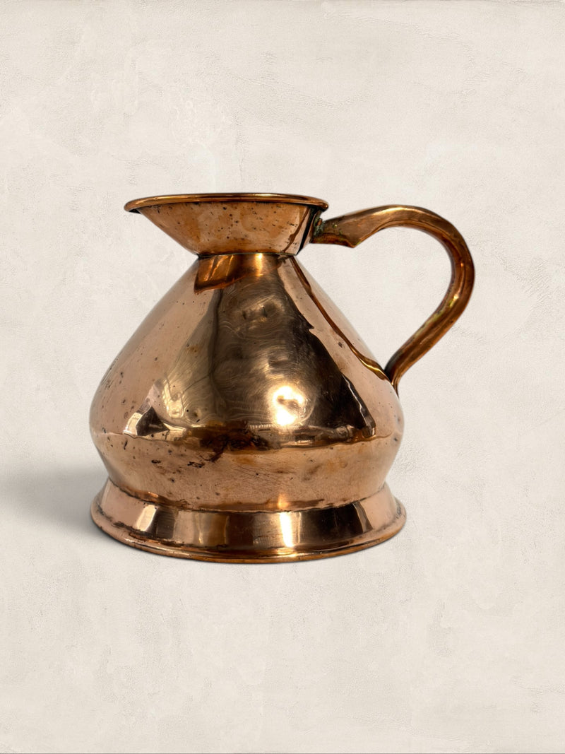 English Hand-hammered Copper Water Pitcher