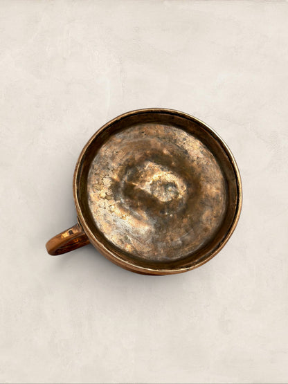 English Hand-hammered Copper Water Pitcher