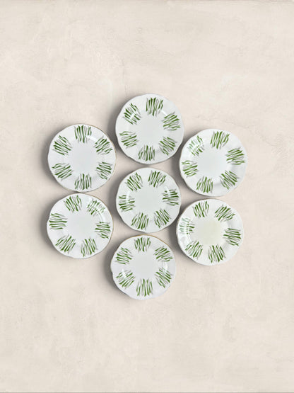 English "Kon Tiki" Elizabethan china plates
