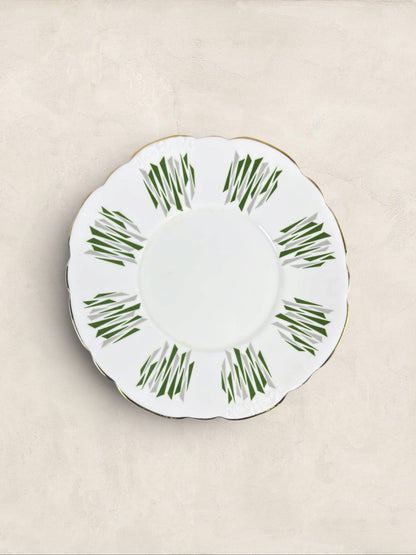 English Elkinbro Fine Bone China “Kon-Tiki” Dessert Plate