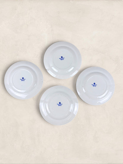English Royal Cauldon 'Cromer' Blue Transferware Small Side Plates