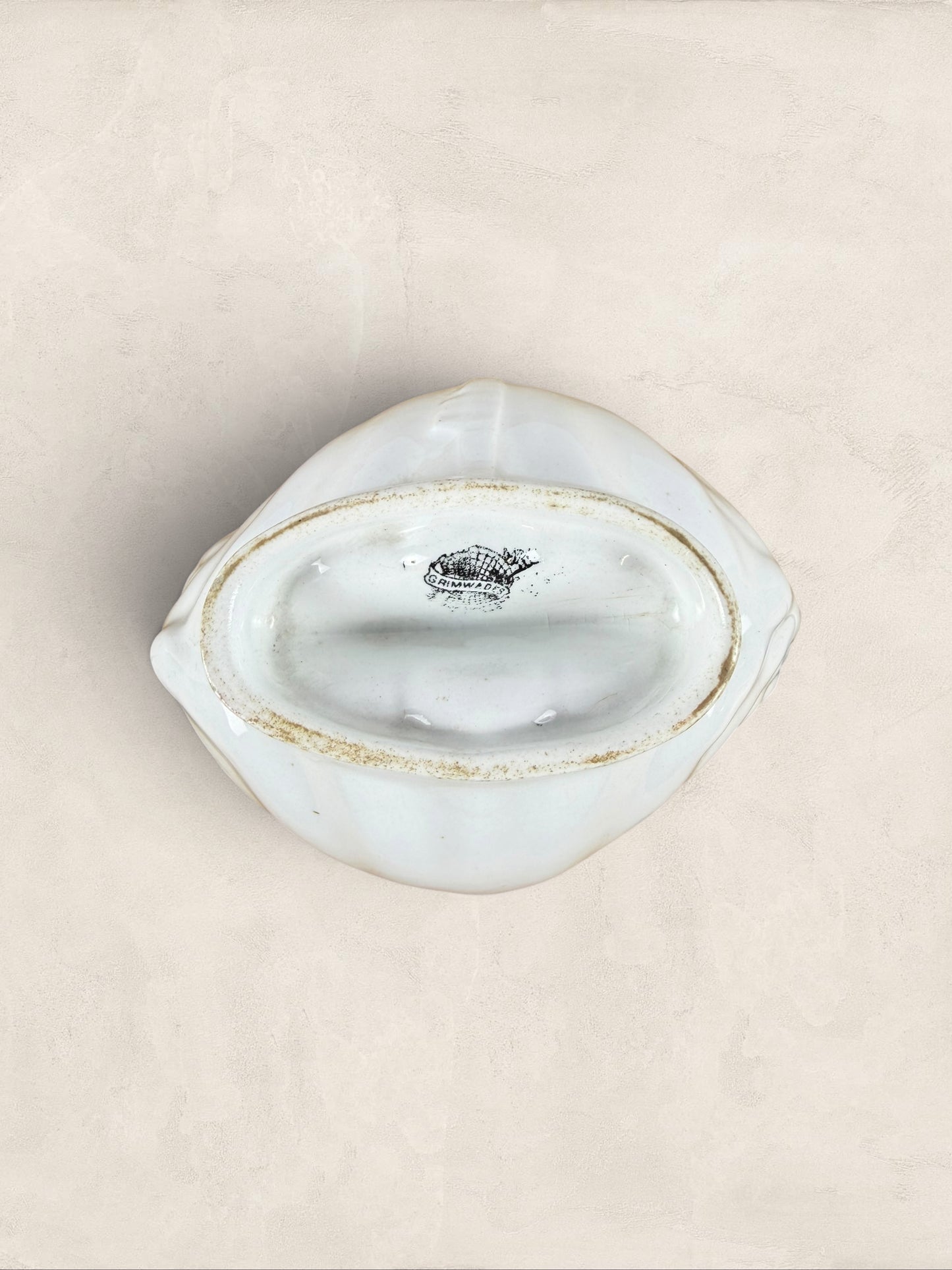 English Grimwades Ironstone Shell Jelly Mould