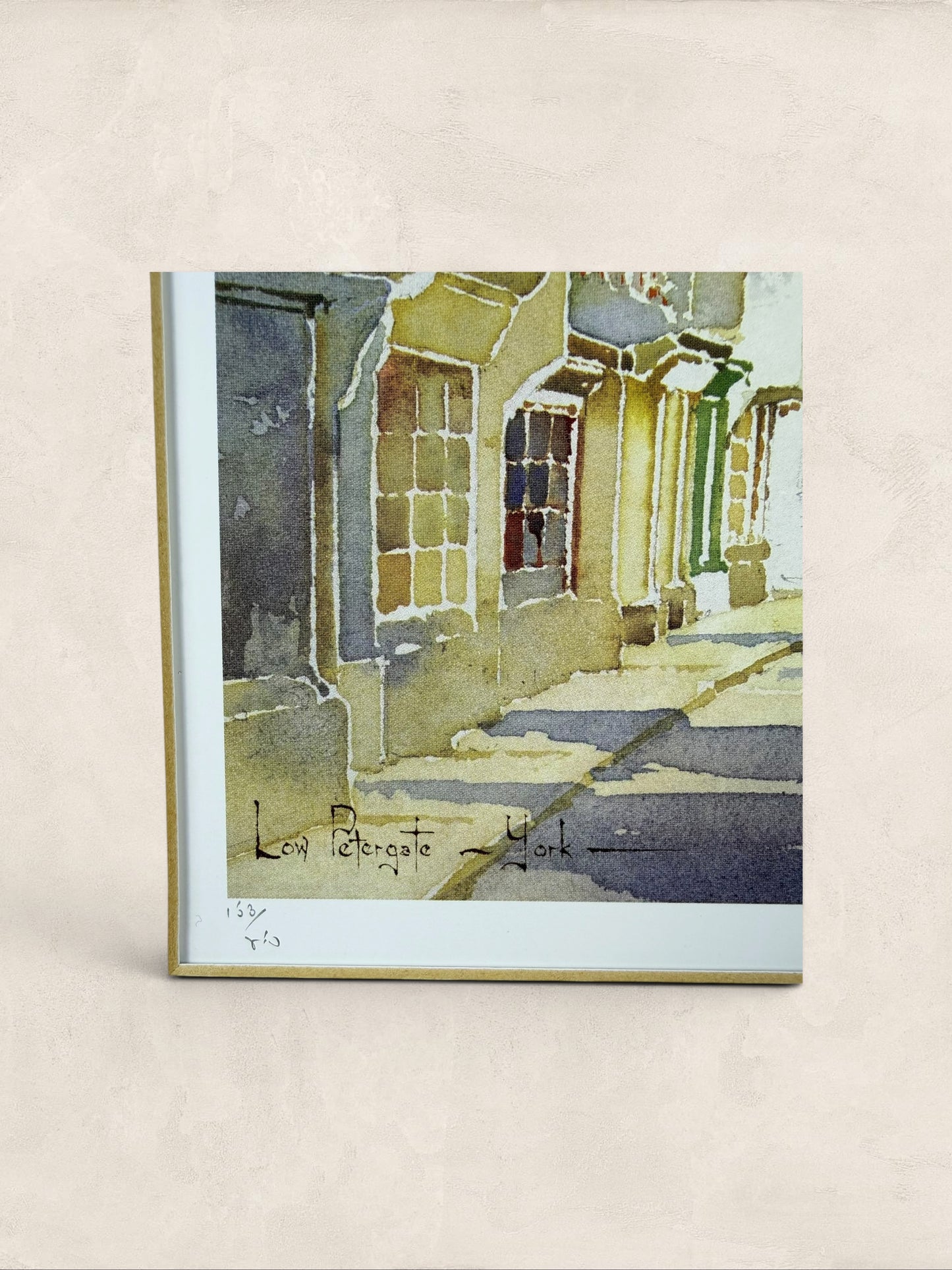 Low Petergate, York. Limited Edition Print Signed by 'KW Burton'