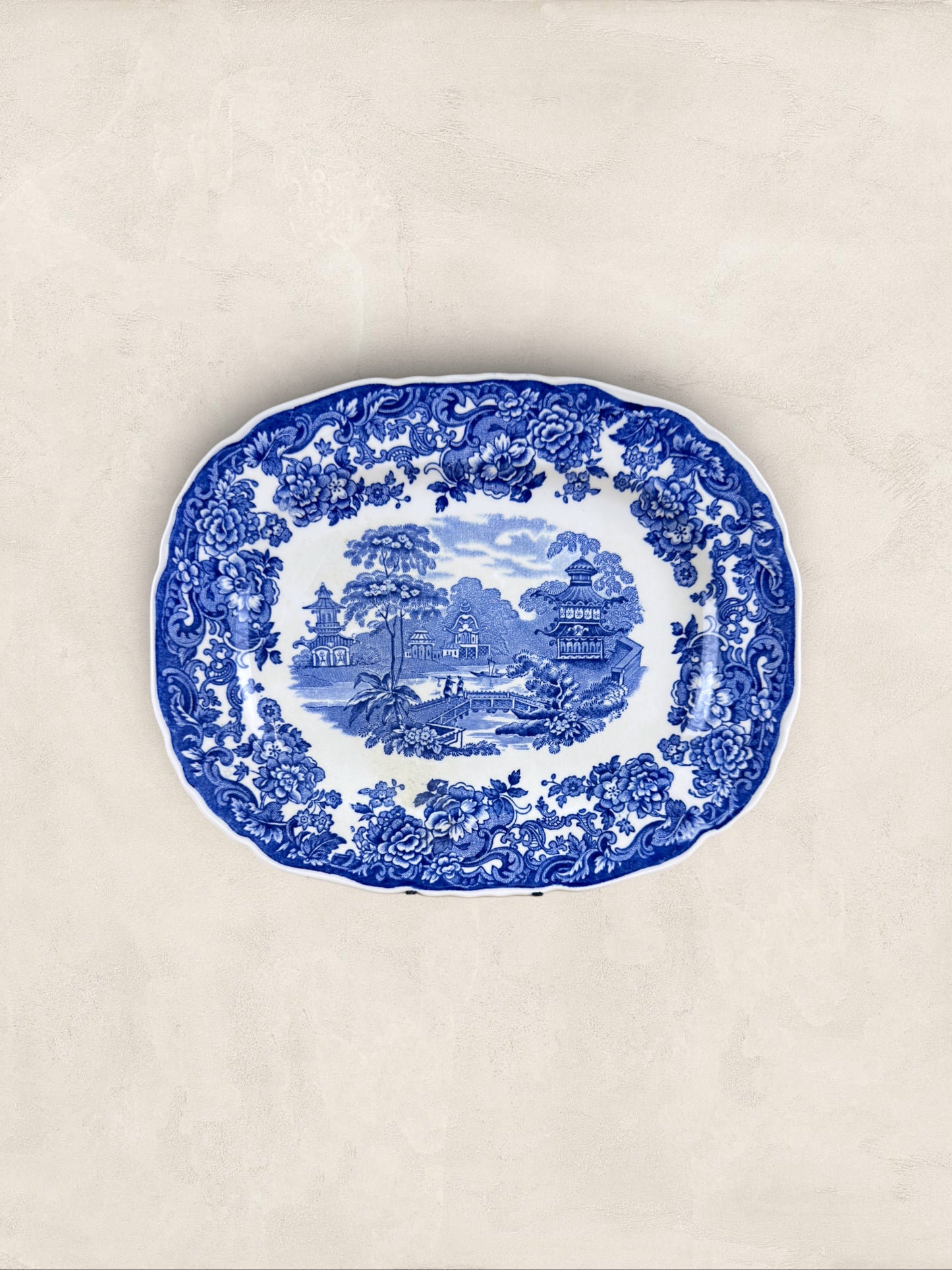 English Wedgewood Queens Ware "Chinese" Platter
