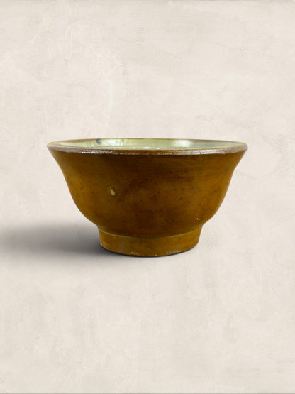 English Stoneware Jelly Mould Bowl