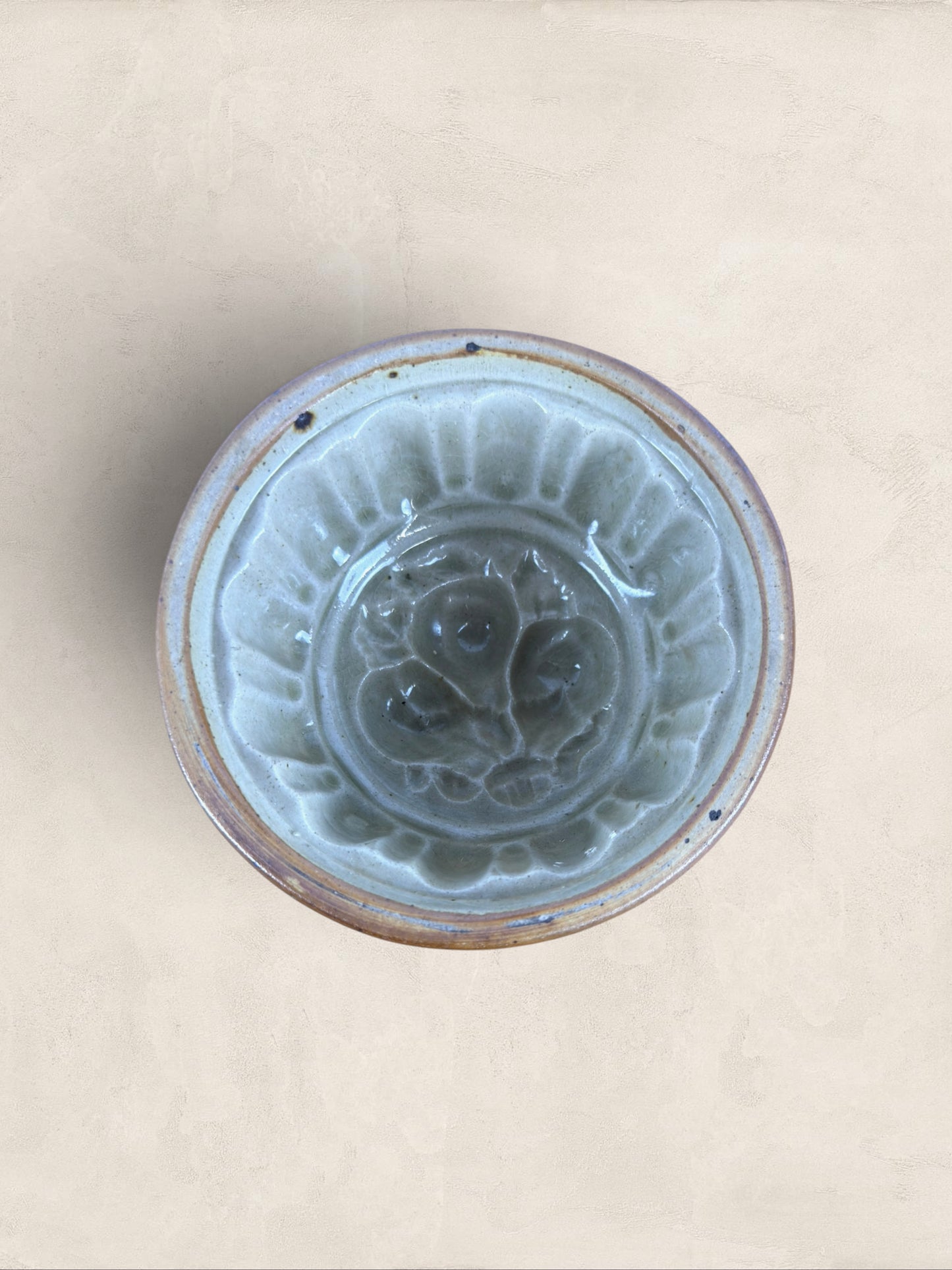 English Stoneware Jelly Mould Bowl