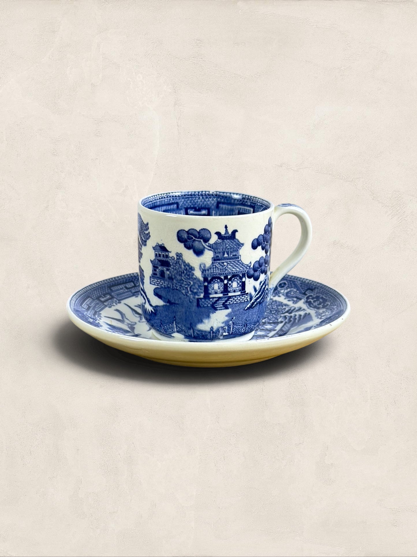 English Wedgwood ‘Willow’ Coffee Cup and Saucer