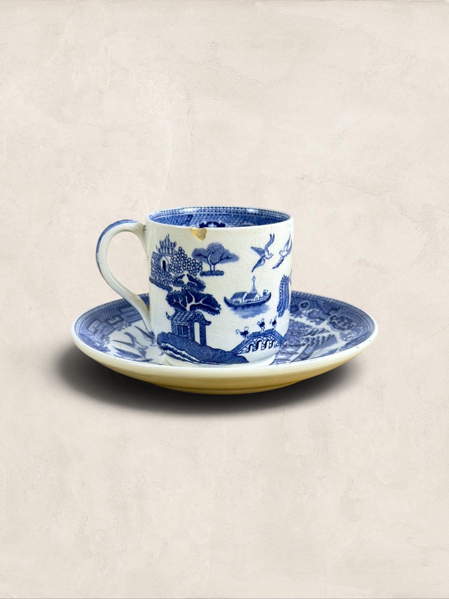 English Wedgwood ‘Willow’ Coffee Cup and Saucer