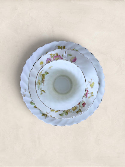 English Teacup, Saucer and Side Plate, Aynsley