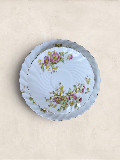 English Teacup, Saucer and Side Plate, Aynsley