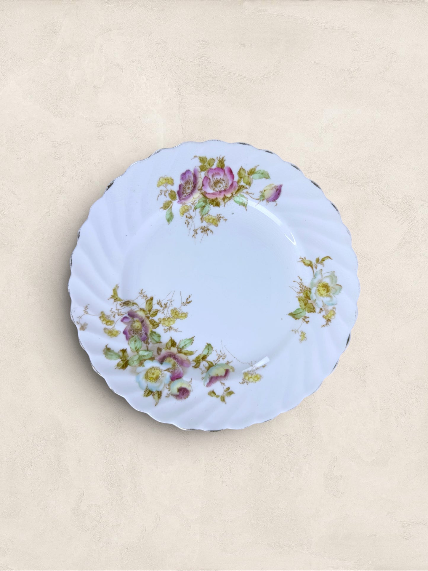 English Teacup, Saucer and Side Plate, Aynsley