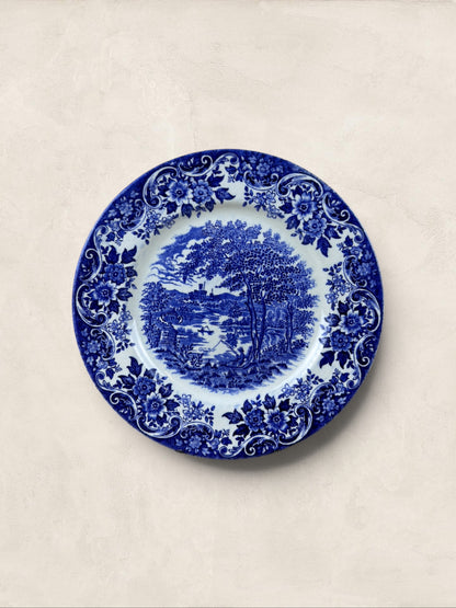 Two English Churchill Blue and White Side Plates